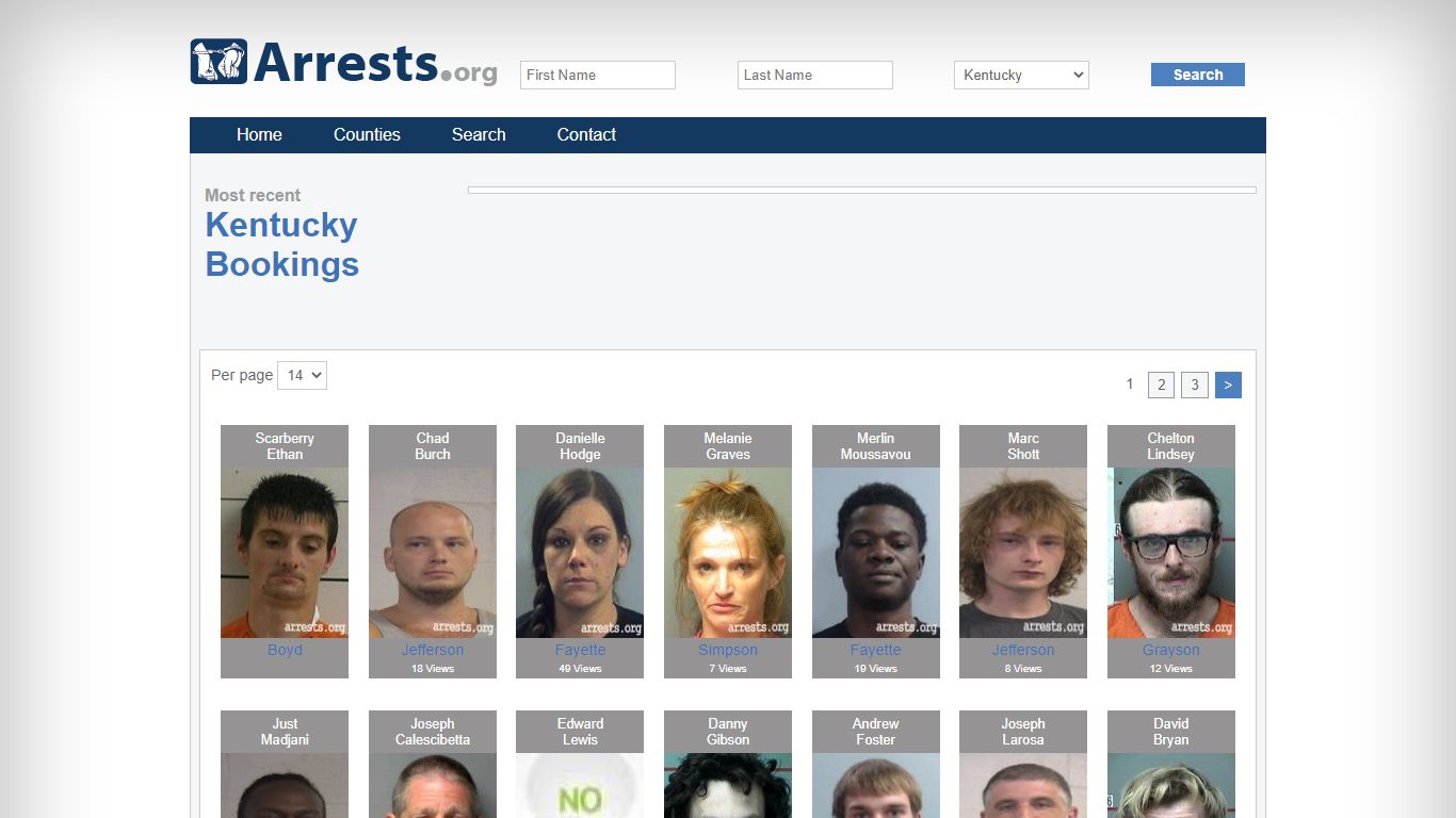 Kentucky Arrests and Inmate Search